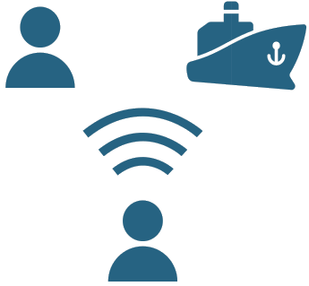 monitoring of the port operation icon